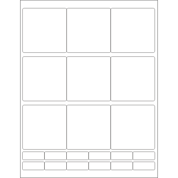 WL-225 label template vector graphics